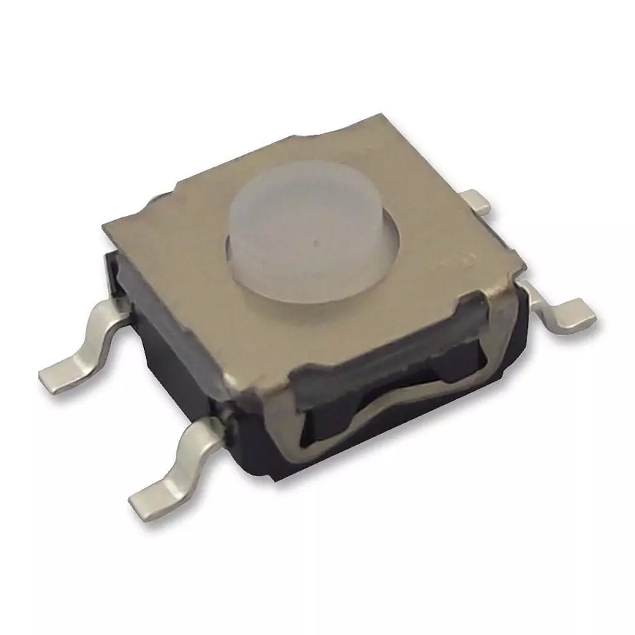 C&K COMPONENTS Switch, Spst, 0.05A, 32Vdc, 1.6N, Smd, KSC221GLFS (Pack of 10)