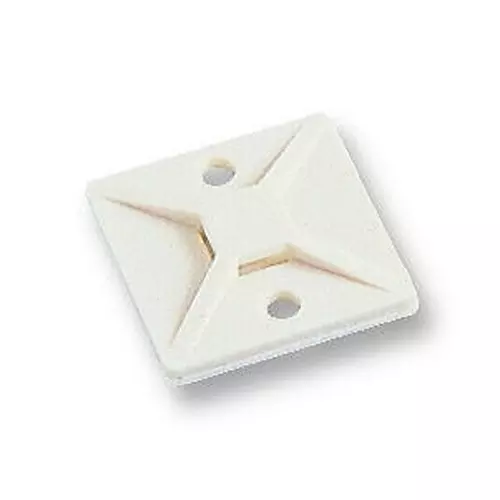 HELLERMANNTYTON Cable Tie Mount, 5.4 mm, Pa66, Pk50, 151-28415 (Pack of 50)