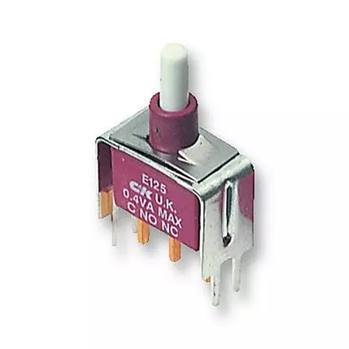 C&K COMPONENTS Switch, Spdt, Vert, E125SD1V3BE
