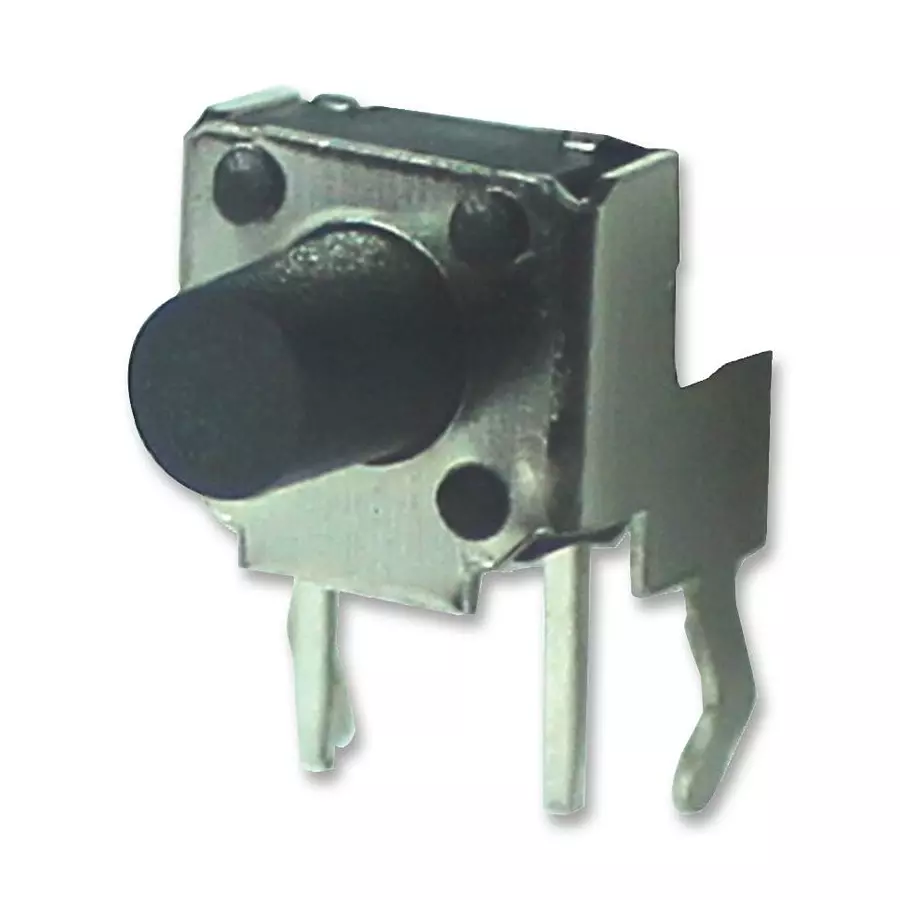 CAMDENBOSS Switch, 0.05A, 12Vdc, R/A, 8 mm, CST06S08H (Pack of 10)