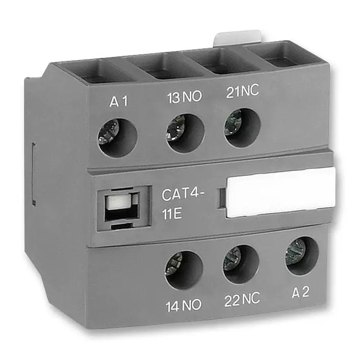 ABB Contact Blk,Aux,Frnt,1No+1Nc, CAT4-11E