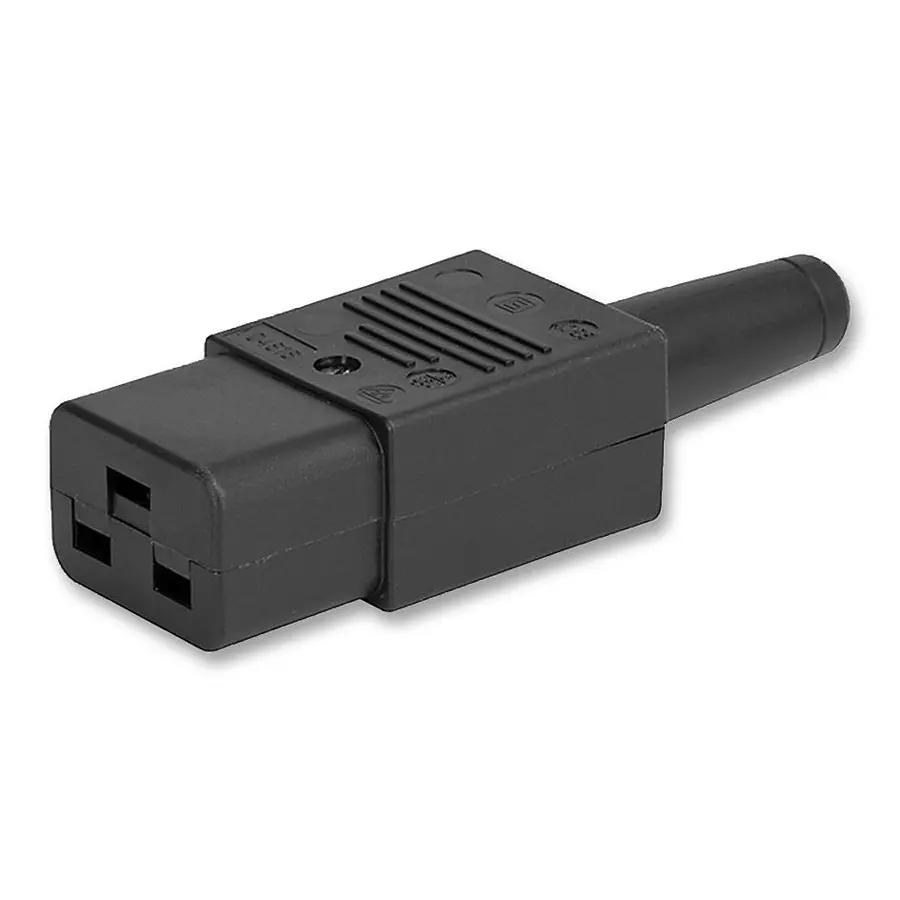 SCHURTER Conn, Iec C19 Skt, 20A, 250V, Screw, 4795.0000