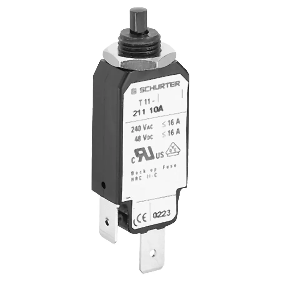 SCHURTER Circuit Breaker, 8A, T11, T11 211 8A