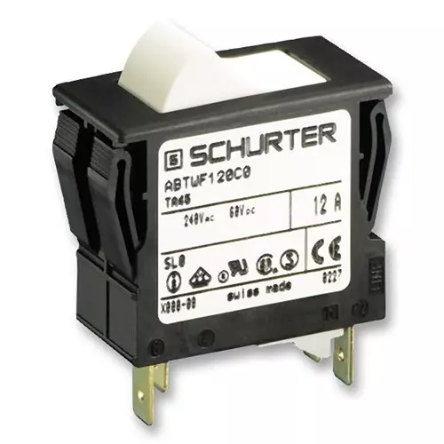 SCHURTER Circuit Breaker, 16A, Ta45, TA45-ABTWF160C0