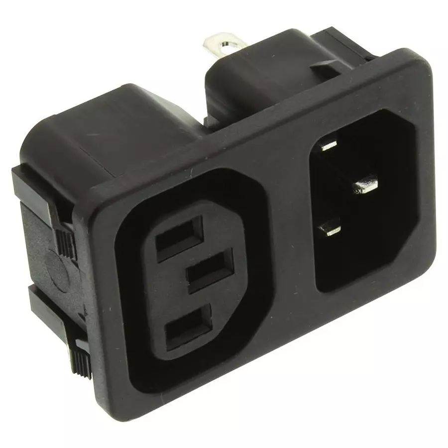 SCHURTER Inlet/Outlet, Iec, F/C14, 0712, 10A, 4300.0301