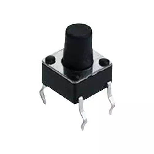 SCHURTER Tactile Switch, Spst, 0.05A, 12Vdc, Th, 1301.9301 (Pack of 10)