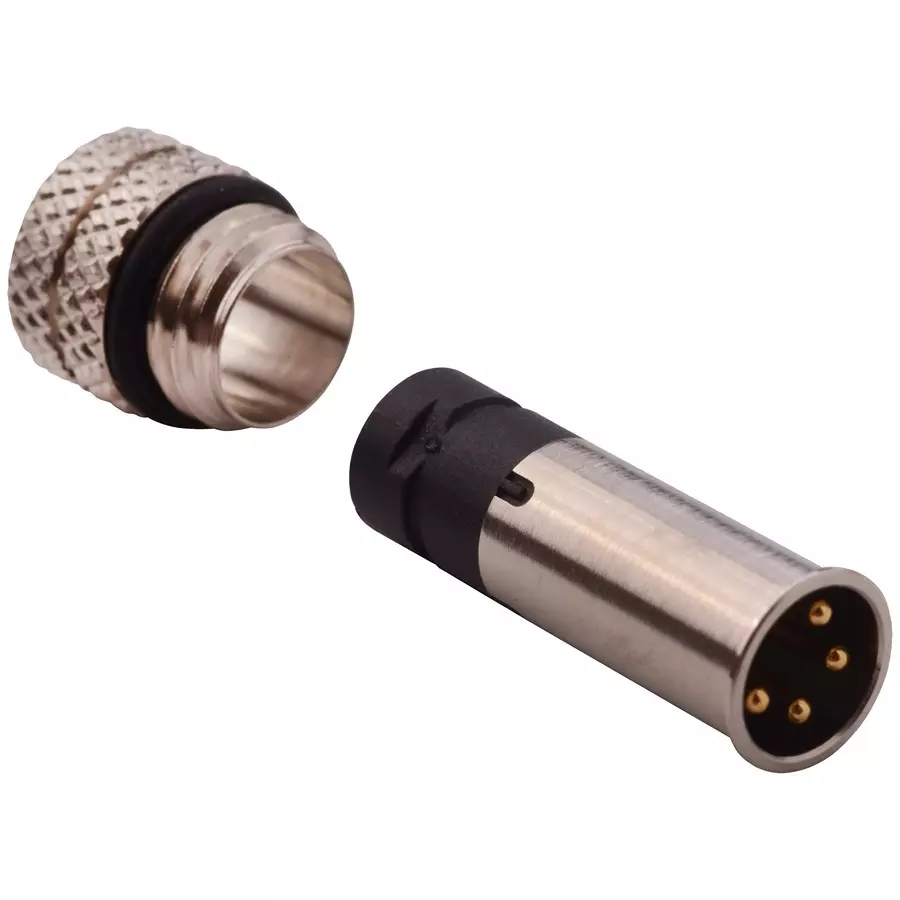 NORCOMP Sensor Connector, M8, Plug, 4Pos, Cable, 854-004-103RLS4.