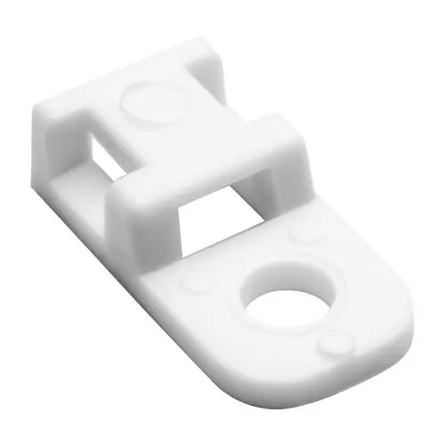 HELLERMANNTYTON Cable Tie Mount, Screw/Rivet, 4.3 mm, Wht, CTAM110C2 (Pack of 100)