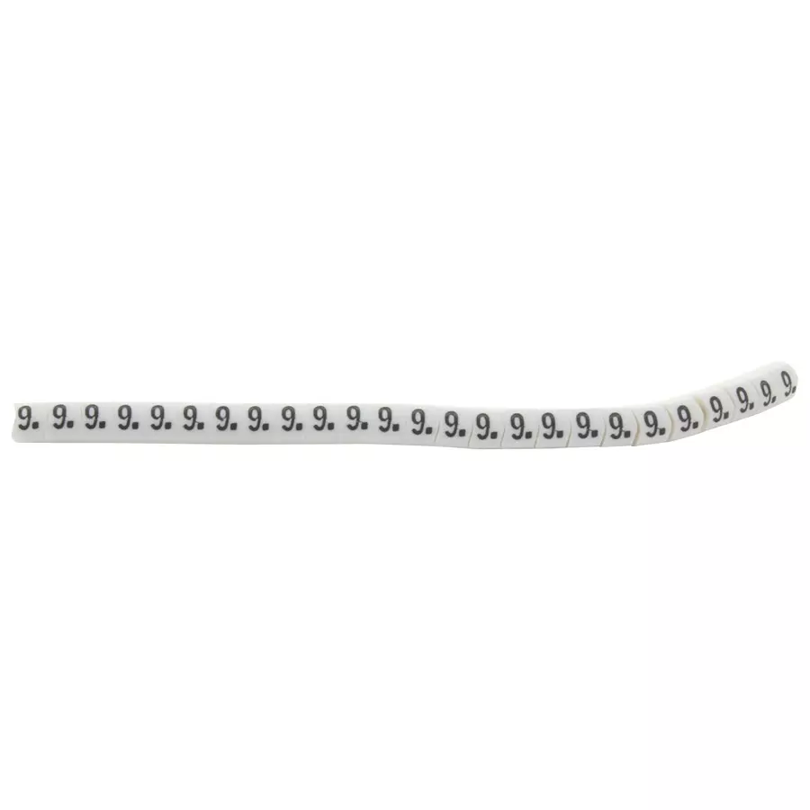 HELLERMANNTYTON Cable Marker, Pre Printed, Pvc, White, 901-11009 (Pack of 250)