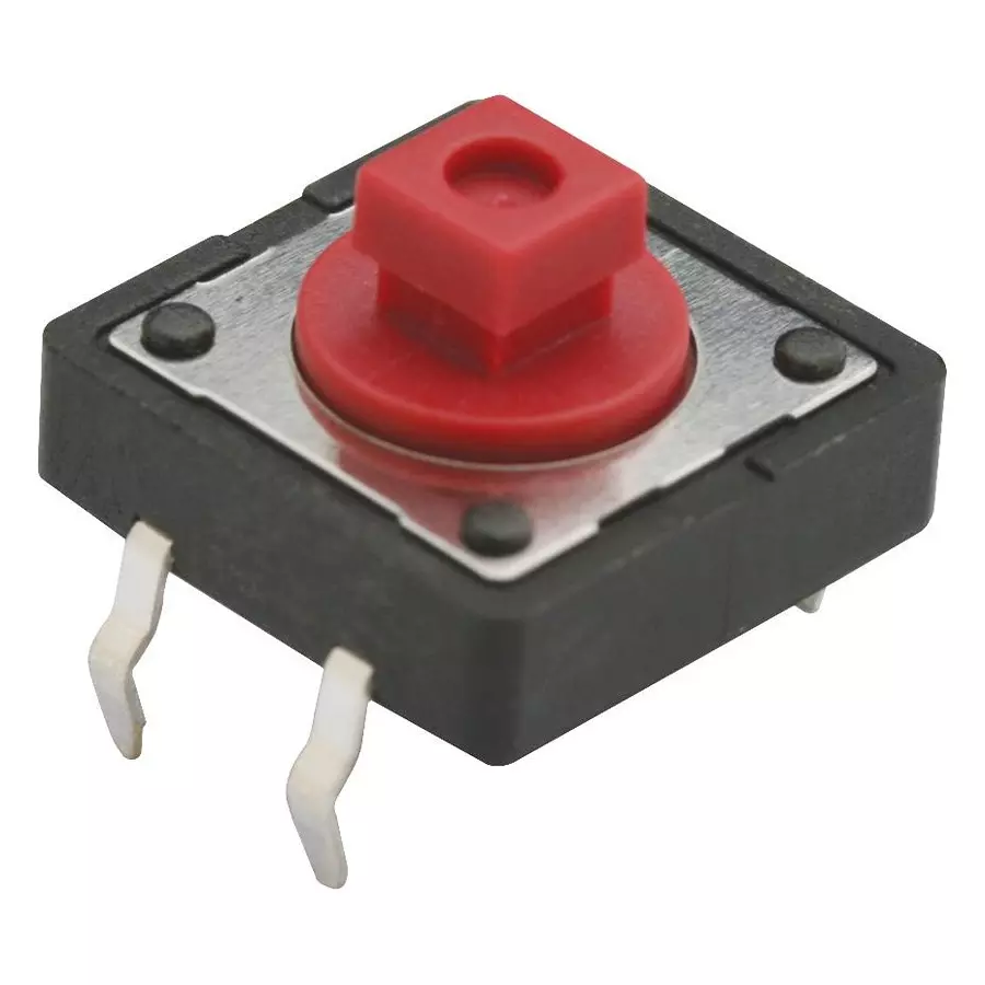 Multicomp TACTILE SWITCH, SPST-NO, 0.05A, 12V, THD, MC32875