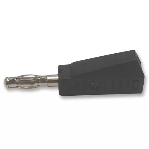 Multicomp PLUG, 19A, 4MM, CABLE, BLACK, A-1.107.B