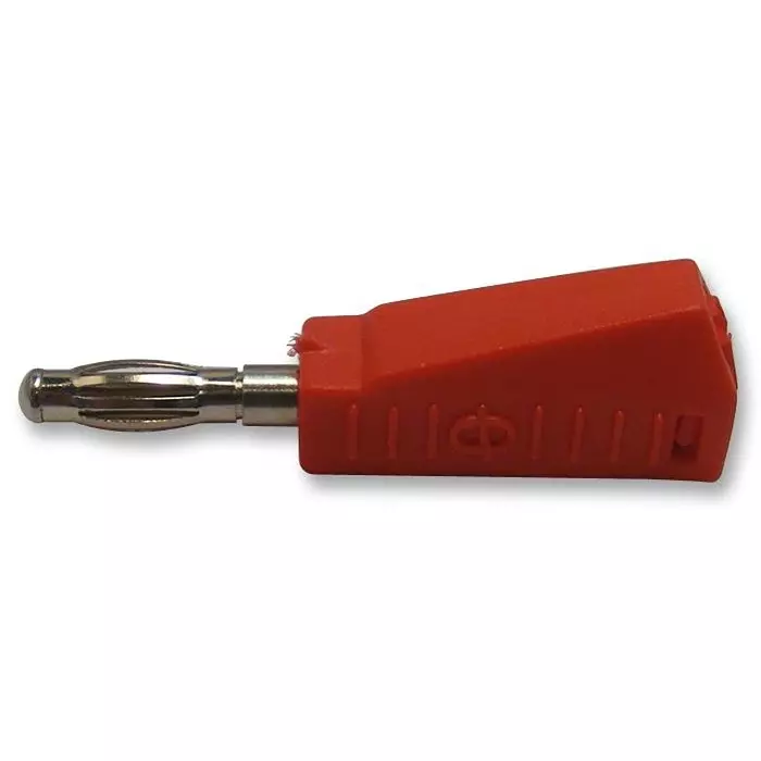 Multicomp PLUG, 19A, 4MM, CABLE, RED, A-1.107.R