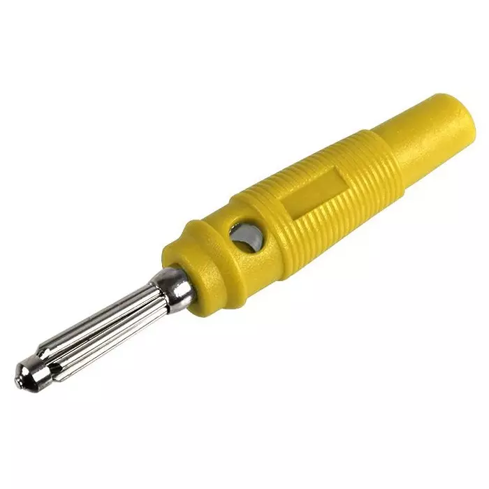 Multicomp PLUG, 4MM, YELLOW, 25.413.3