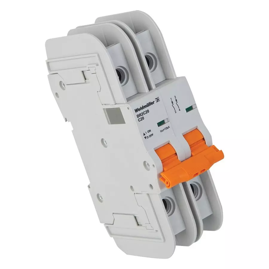 Weidmuller BRANCH CIRCUIT BREAKER, 2 POLE, 30A, 2478960000