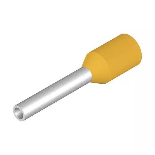 Weidmuller TERMINAL, WIRE FERRULE, 24AWG, YELLOW, 9021010000 (Pack of 500 Pcs)