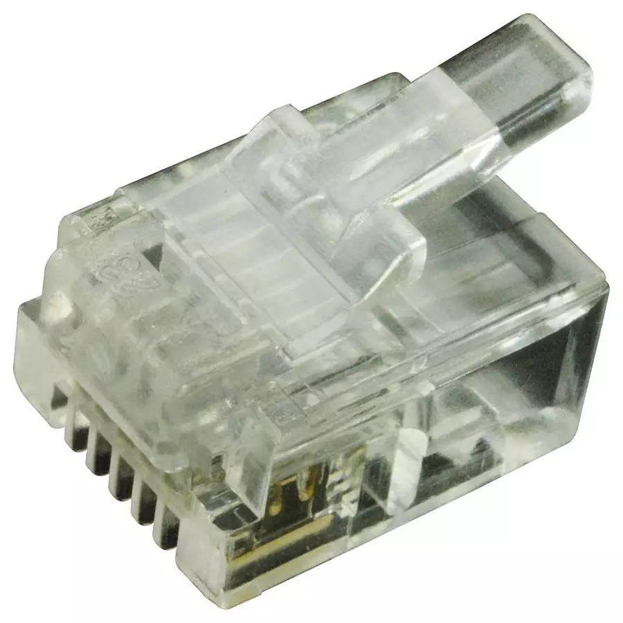 Multicomp CAT5 RJ12 MODULAR PLUG, 6 POSITION, 1 PORT, MTP-66-U-S