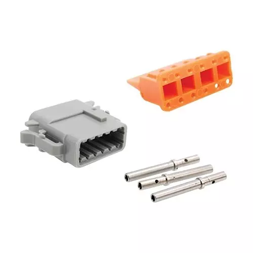 AMPHENOL SINE/TUCHEL AUTOMOTIVE CONNECTOR, PLUG, 12POS, 7.5A, ATM06-12SA-KT01