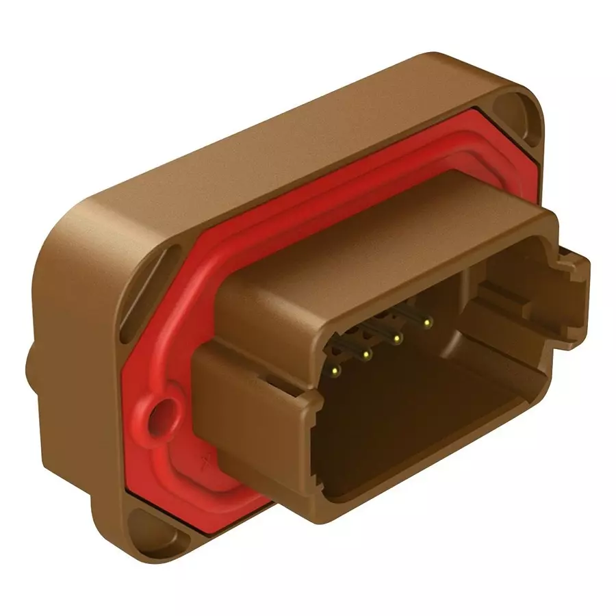 AMPHENOL SINE/TUCHEL AUTOMOTIVE CONN, 12POS, RCPT, 13A, 250V, AT15-12PD-BM01