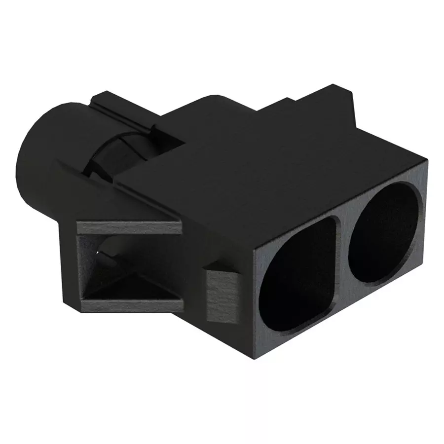 AMPHENOL SINE/TUCHEL RCPT HOUSING, 2POS, THERMOPLASTIC, BLK, PL000727