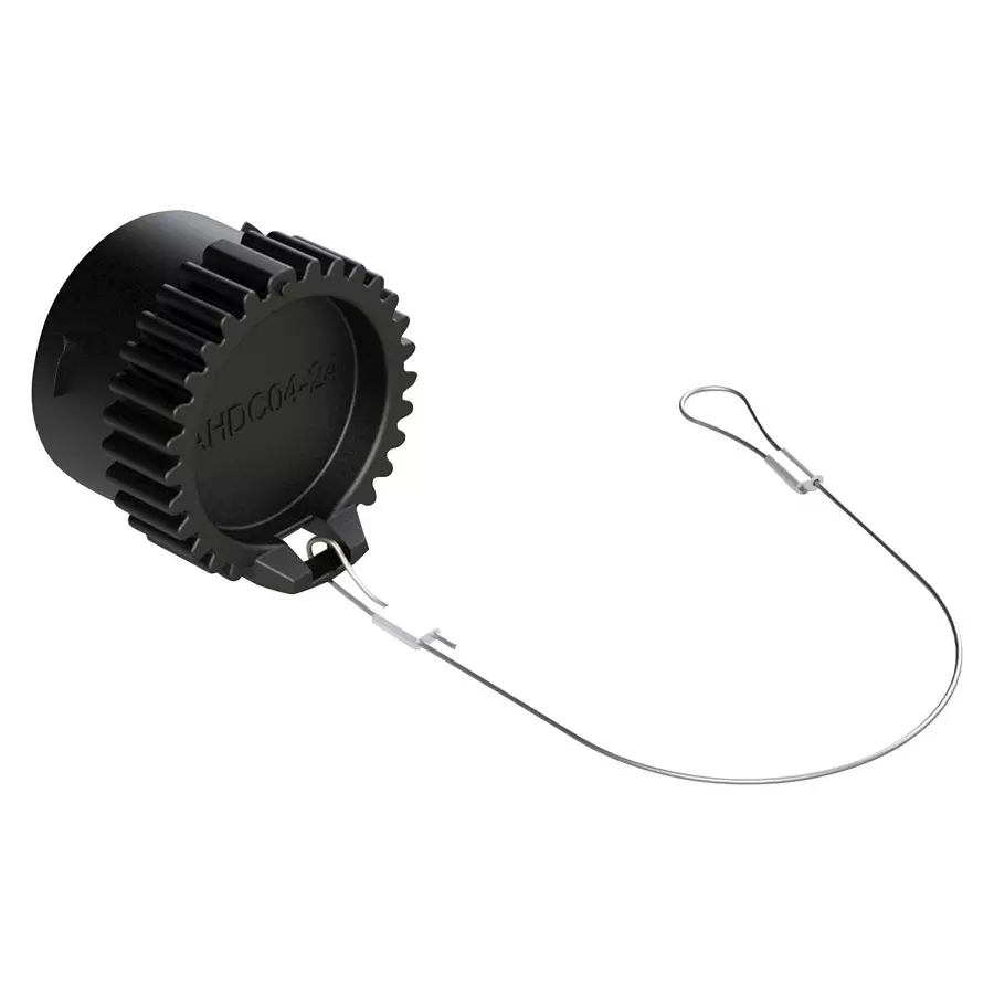 AMPHENOL SINE/TUCHEL PROTECTIVE CAP W/ CORD, PLUG, SIZE 24, AHDC04-24-T