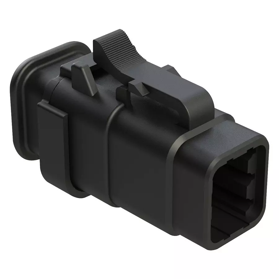 AMPHENOL SINE/TUCHEL AUTOMOTIVE HOUSING, PLUG, 6POS, 7.5A, ATM06-6S-SR01BK