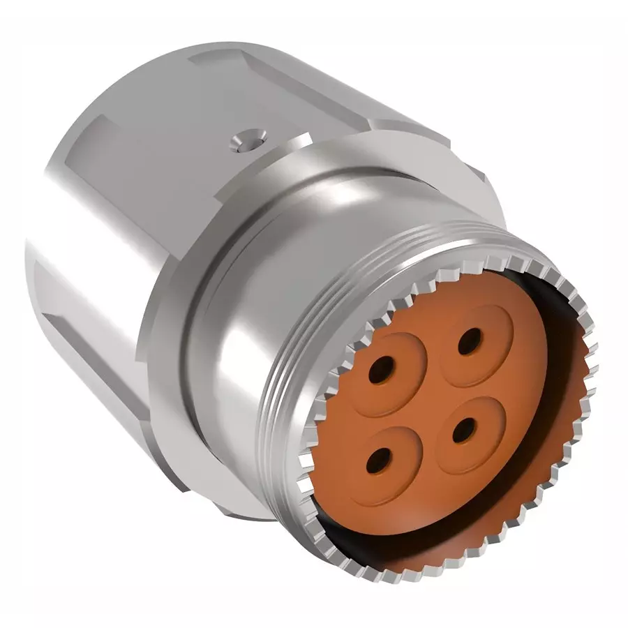 AMPHENOL AEROSPACE CIRCULAR CONN, PLUG, 23L-22, 4POS, TVM06DS-23L-22R