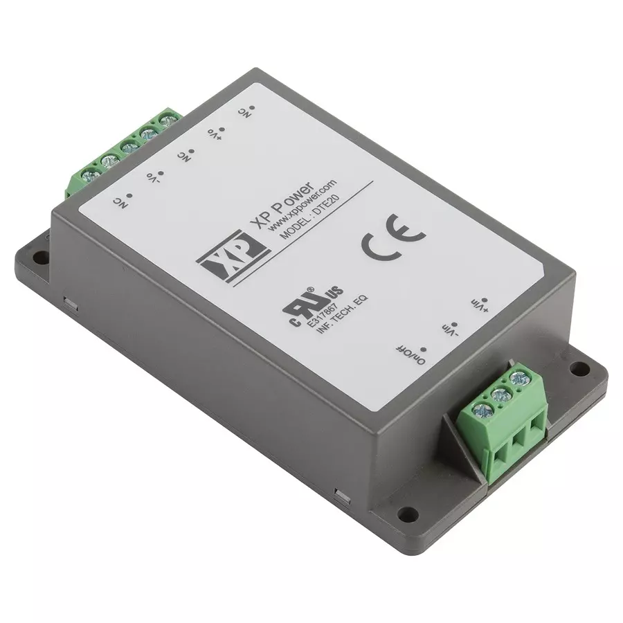 XP POWER DC-DC CONVERTER, 12V, 1.67A, DTE2024S12