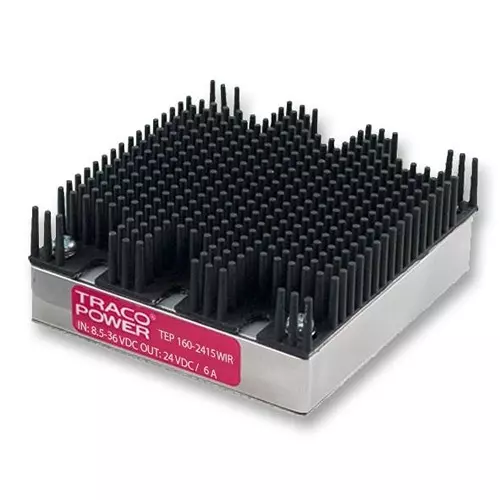 TRACO POWER DC/DC CONVERTER, 1 O/P, 6A, 24V, TEP 160-2415WIR