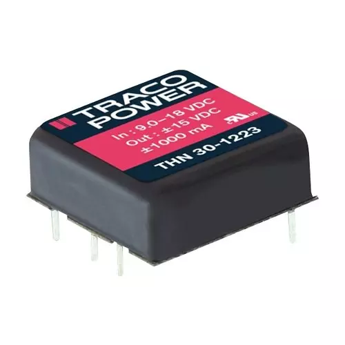 TRACO POWER DC/DC CONVERTER, 2.5A, 12V, 30W, THN 30-2412