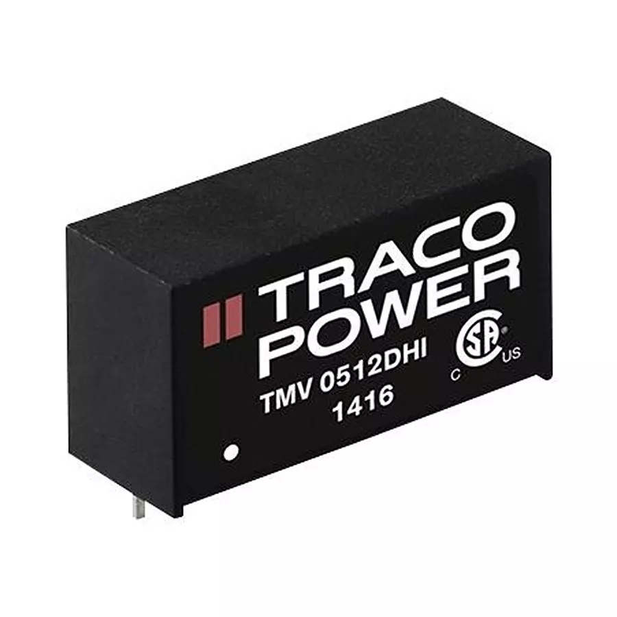 TRACO POWER DC-DC CONVERTER, 2 O/P, 1W, TMV 1505DHI