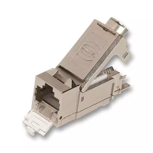 Harting Modular & Ethernet Connectors RJ45 KEYSTONE MODULE, JACK, 8P8C, CAT6A, 20 82 500 0001