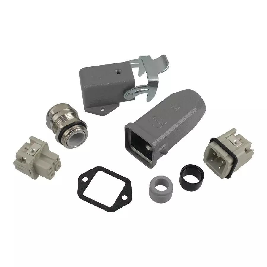 Harting Connector Kits RECTANGULAR CONNECTOR KIT, HAN, 3WAY, SC, 10200030003