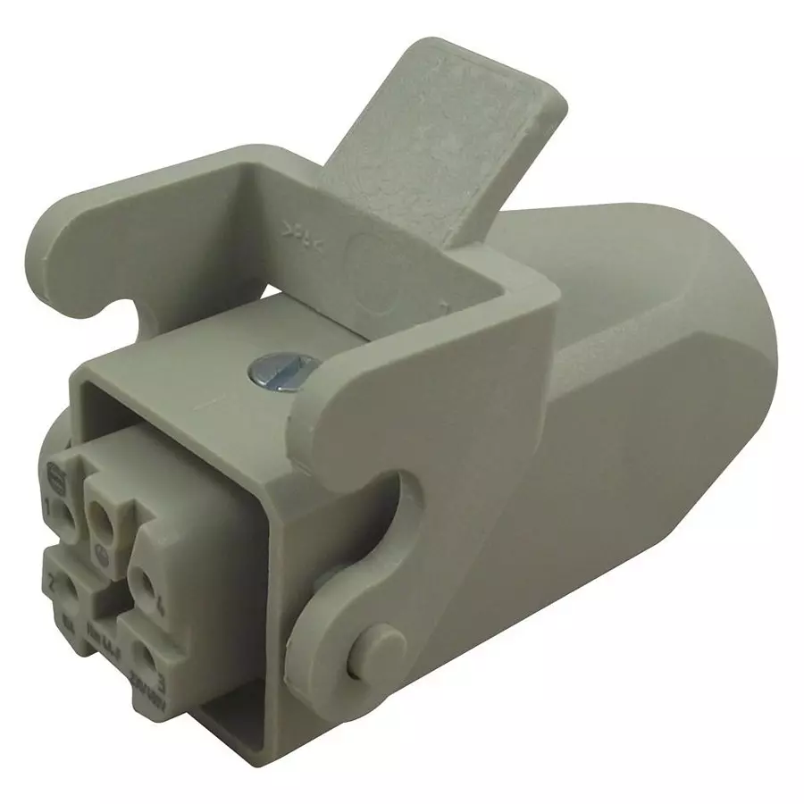 Harting Heavy Duty Connectors HOOD + FEMALE INSERT, IN-LINE, 4A, 66 30 226 001000