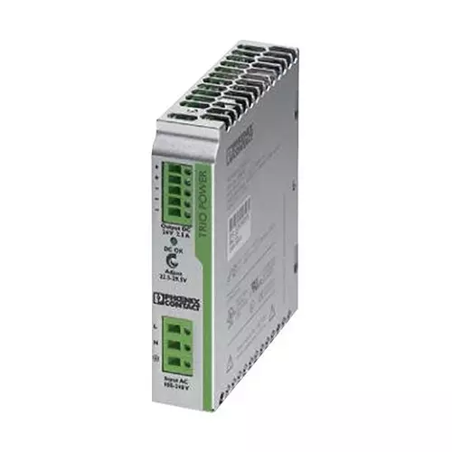 Phoenix Contact AC / DC DIN Rail Mount Power Supplies PSU, DIN RAIL, 24V, 2.5A, 2866268