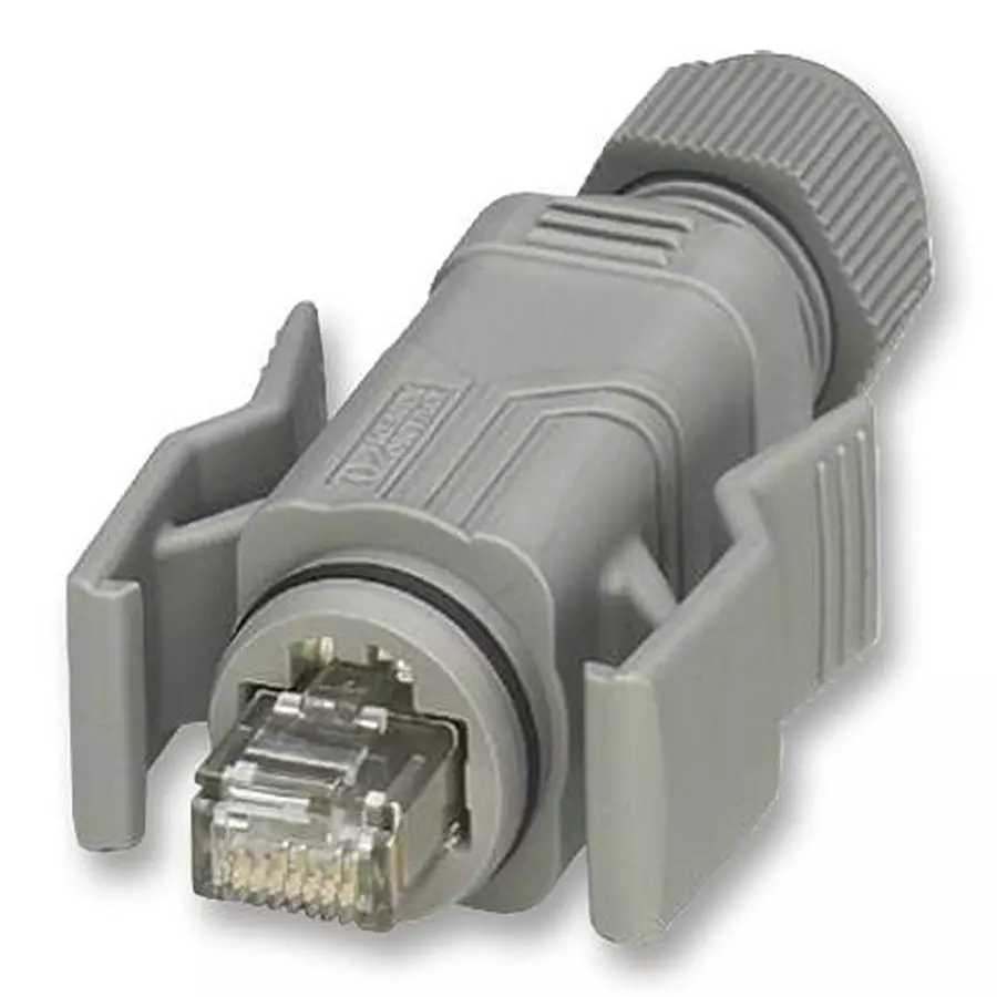 Phoenix Contact Modular & Ethernet Connectors MODULAR, RJ45, PLUG, 8POS, 26-24AWG, 1656990
