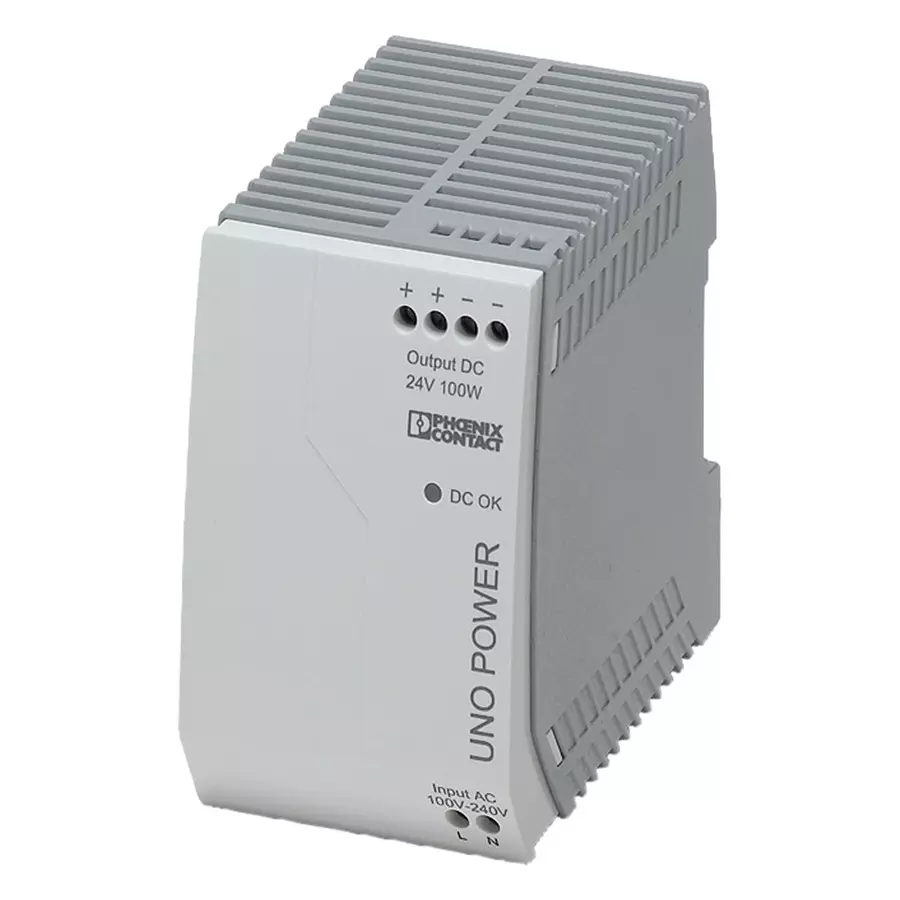 Phoenix Contact AC / DC DIN Rail Mount Power Supplies AC/DC CONVERTER, 100W, 24V, 4.2A, 2902993
