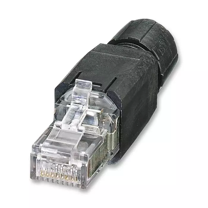 Phoenix Contact Modular & Ethernet Connectors CONN, RJ45, PLUG, 1PORT, 8P8C, CAT5E, 1658008