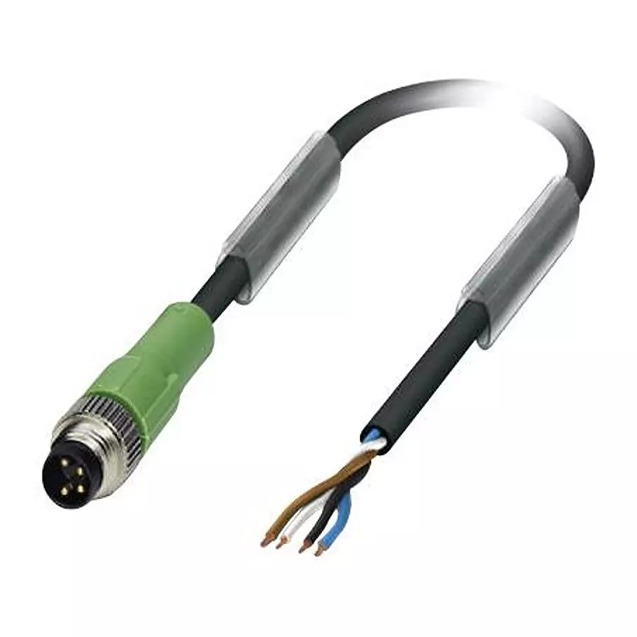 Phoenix Contact Sensor Cable Assemblies SENSOR CORD, 4P, M8 PLUG-FREE END, 1.5M, 1681787
