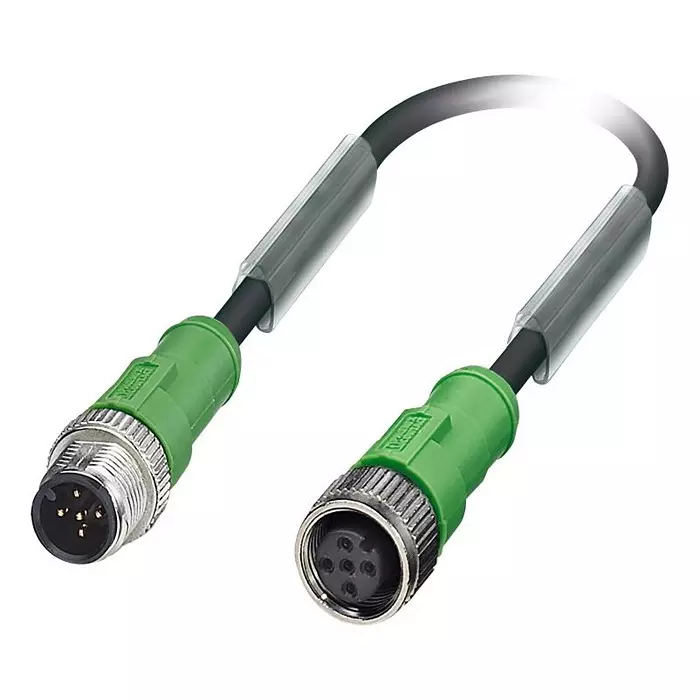 Phoenix Contact Sensor Cable Assemblies SENSOR CORD, 5P, M12 PLUG-M12 RCPT, 1.5M, 1681606