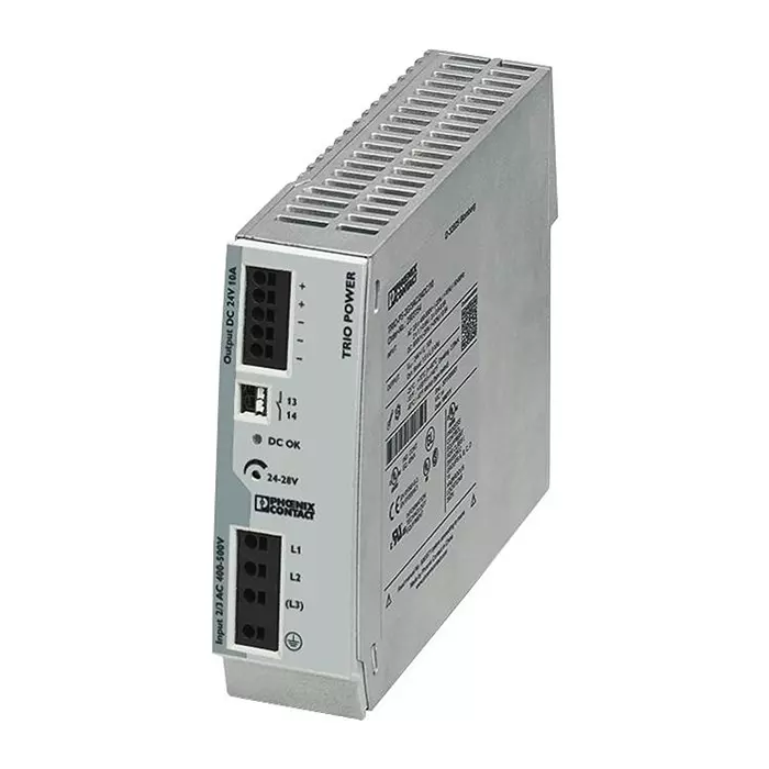 Phoenix Contact AC / DC DIN Rail Mount Power Supplies POWER SUPPLY, AC-DC, 24V, 10A, 2903154