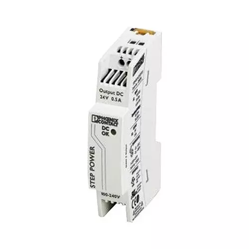 Phoenix Contact AC / DC DIN Rail Mount Power Supplies POWER SUPPLY, AC-DC, 24VDC, 0.5A, 2868596