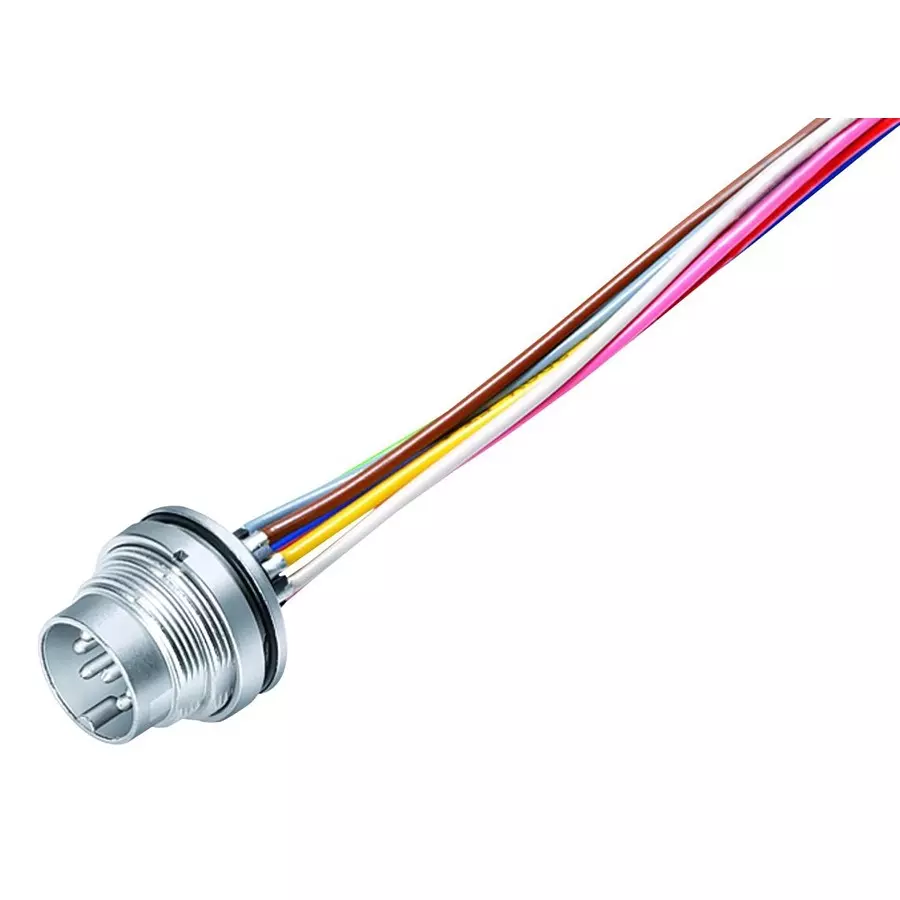 BINDER CIRCULAR CONNECTOR, PLUG, 8POS, PANEL, 09-0173-782-08