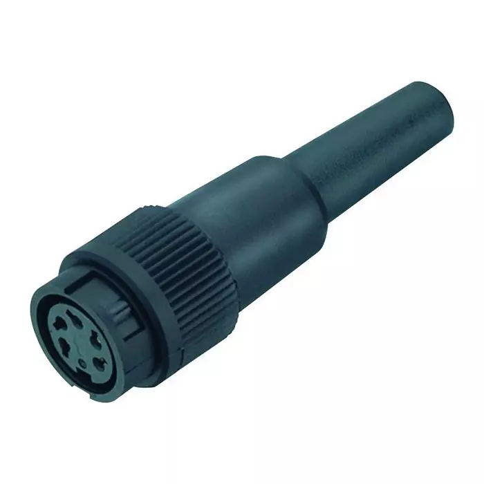 BINDER CIRCULAR CONNECTOR, RCPT, 6POS, CABLE, 99-0618-00-06