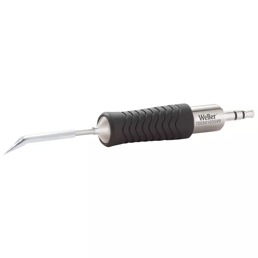 WELLER SOLDERING TIP, CONICAL/BENT, 0.1MM, RTP 001 C X