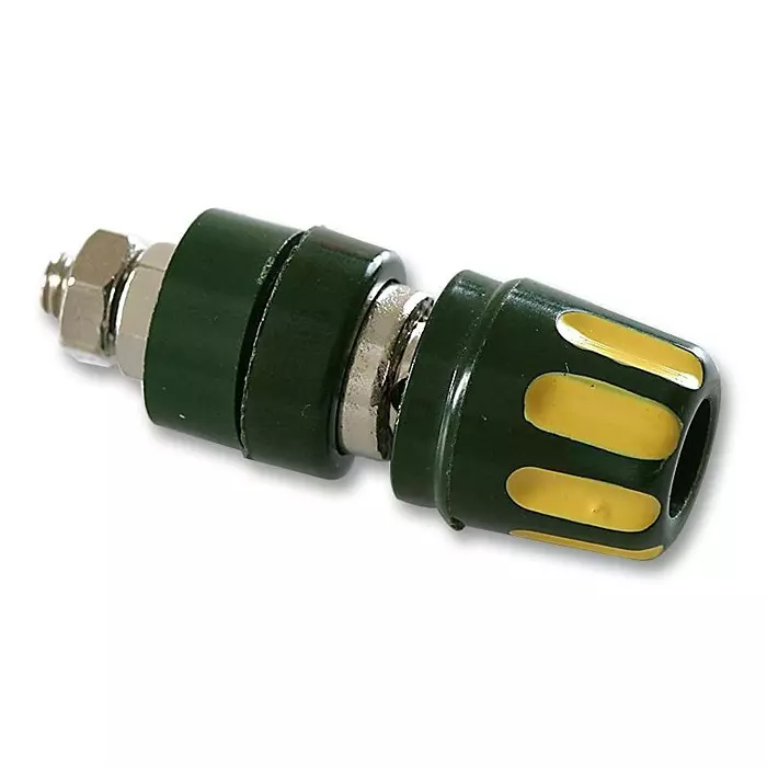 HIRSCHMANN SOCKET, 4MM, YELLOW/GREEN, PK5, MLS, 930103188 (Pack of 5)