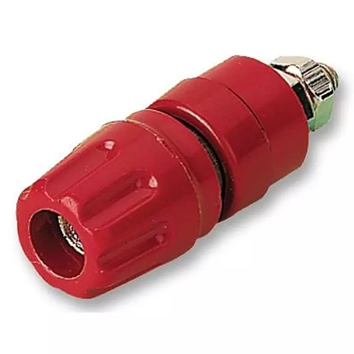 HIRSCHMANN BINDING POST, 35A, 4MM, PANEL, RED, PK5, 930103101 (Pack of 5)
