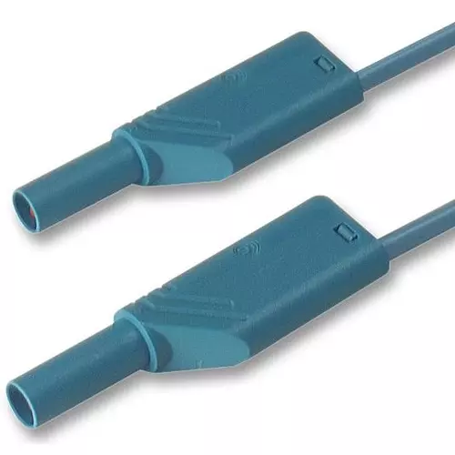 HIRSCHMANN TEST LEAD, BLUE, 500MM, 1KV, 32A, 934087102