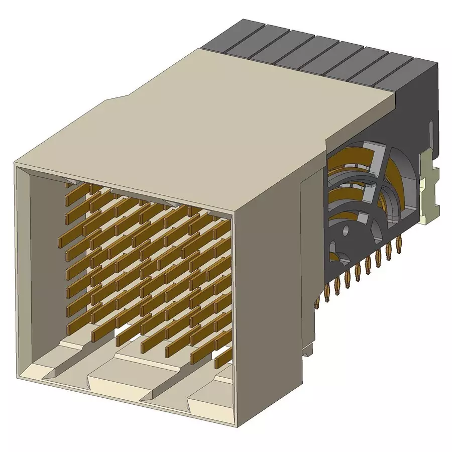 AMPHENOL COMMUNICATIONS SOLUTIONS BACKPLANE CONN, HEADER, 72POS, 8ROW, 10124408-102LF
