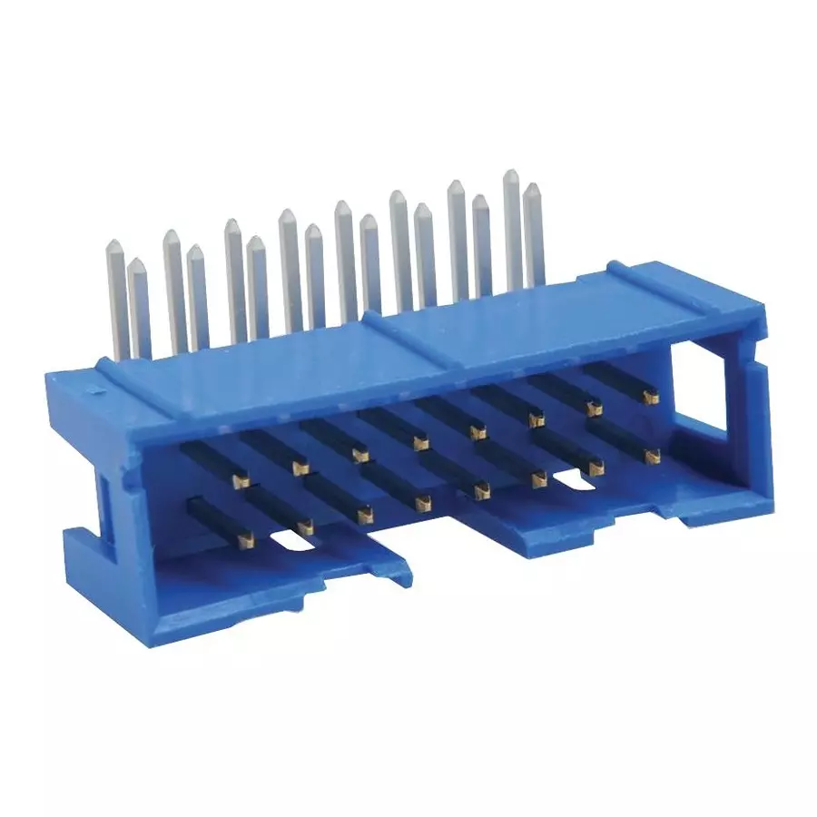 AMPHENOL COMMUNICATIONS SOLUTIONS CONN, R/A HEADER, 30POS, 2ROW, 2.54MM, 75867-133LF