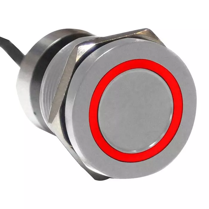 ARCOLECTRIC (BULGIN LIMITED) CAPACITIVE SW, DPDT, 0.01A, 12V, GRN/RED, MC19LCSRG